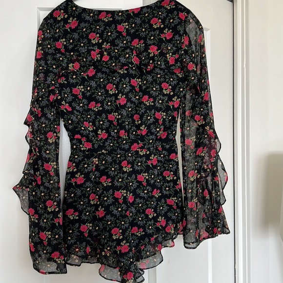 Majorelle Black Floral Devon Romper - Picture 5 of 5